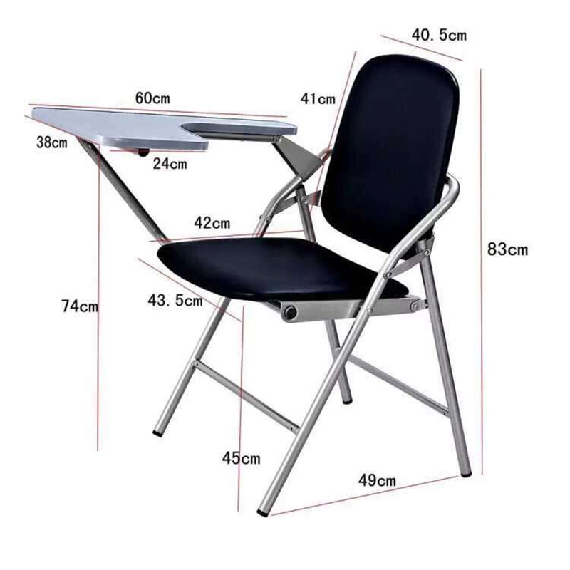 Dongxin furniture-Foshan Folding Chair, Training Chair With Pu Leather-4