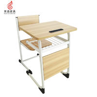 Wooden Single School Table And Chair Guangdong Factory  KZ17