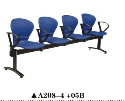 4-Seater Public Waiting Plastic Training Chair Arm Chair